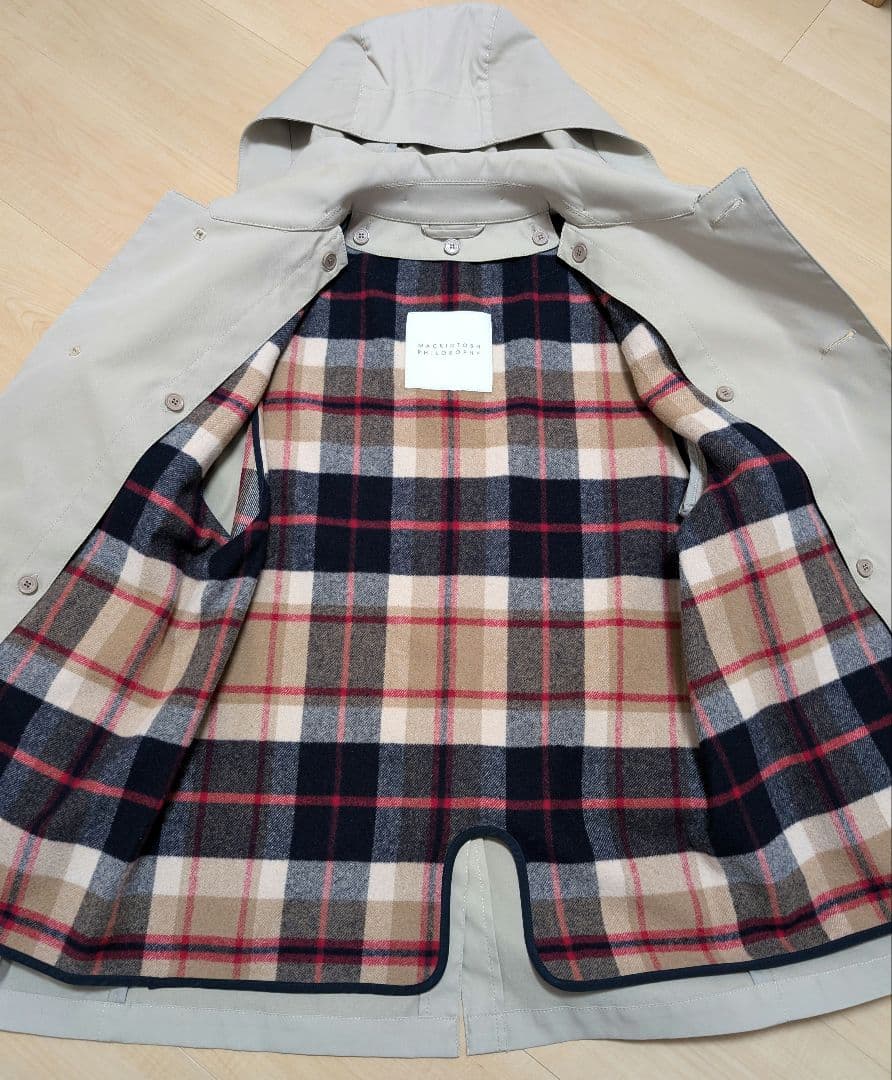 インナー取り外し可　マッキントッシュフィロソフィー　 トレンチコート　フード付き