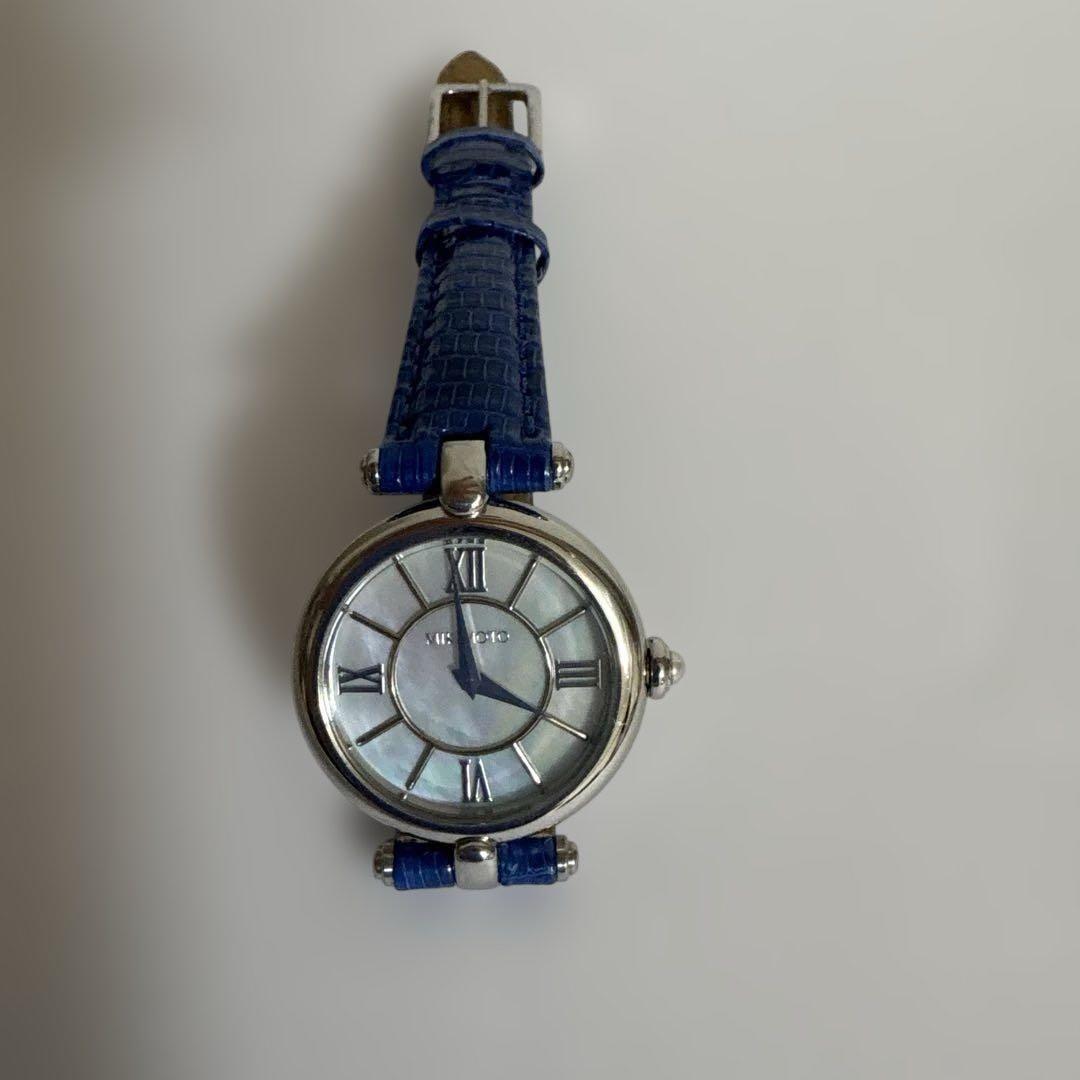 Mikimoto 真珠付き腕時計　真珠貝の文字盤