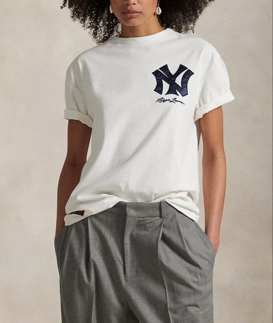ポロラルフローレン NY NewYork Tシャツ L ヤンキース