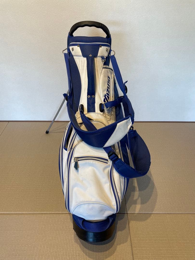 Mizuno スタンドバッグ 青白