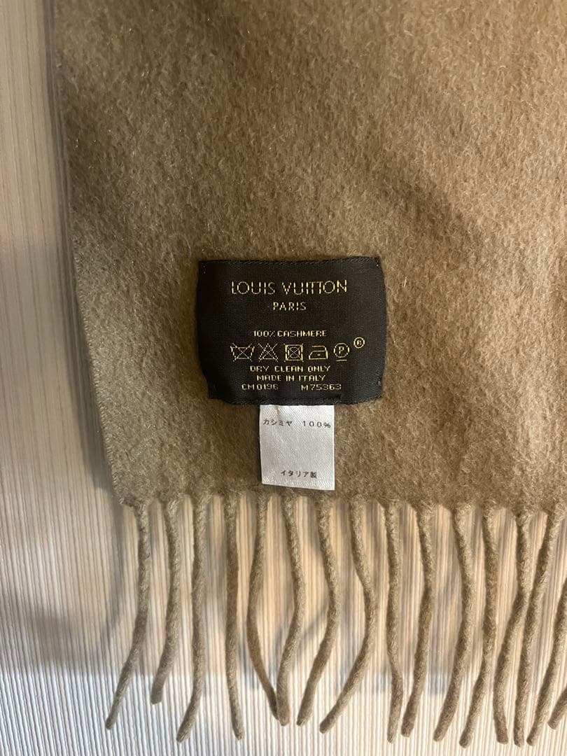 LOUIS VUITTON カシミヤ マフラー ベージュ