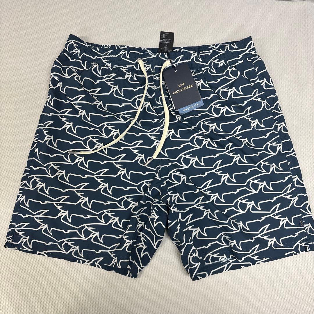 【MS】Paul & Shark プリントトランクス水着　スクラブセット