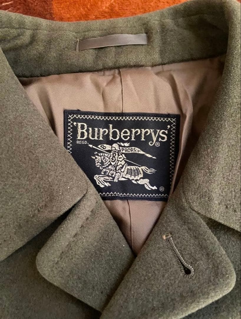 安心鑑定済 Burberrys バルマカーンコート ステンカラー カシミヤ