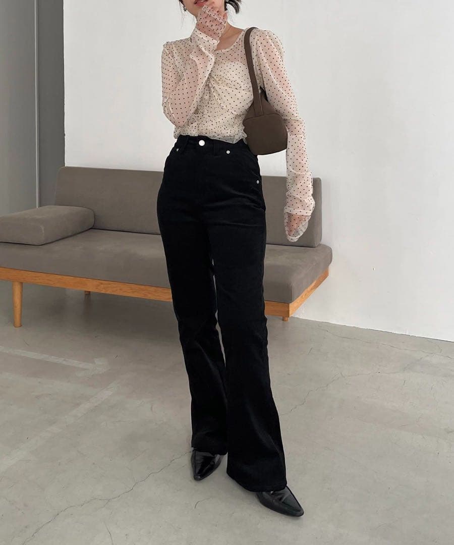 CAPRICIEUX LE'MAGE コーデュロイフレアパンツ 38