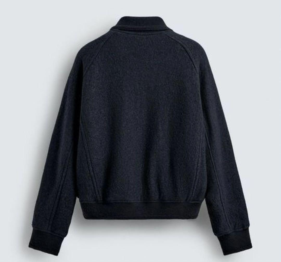 ZARA ザラ リブ襟切り替えジャケット S