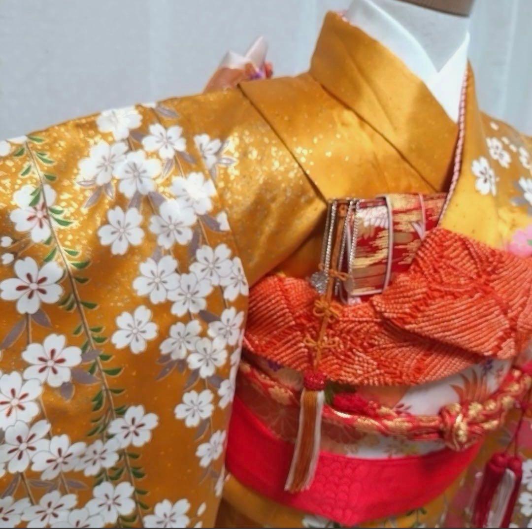 七五三　7歳　正絹着物　袋帯、小物セット　着物　女の子　早い者勝ちで！