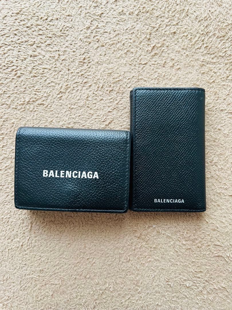 BALENCIAGA ブラック 三つ折り財布　キーケース　セット