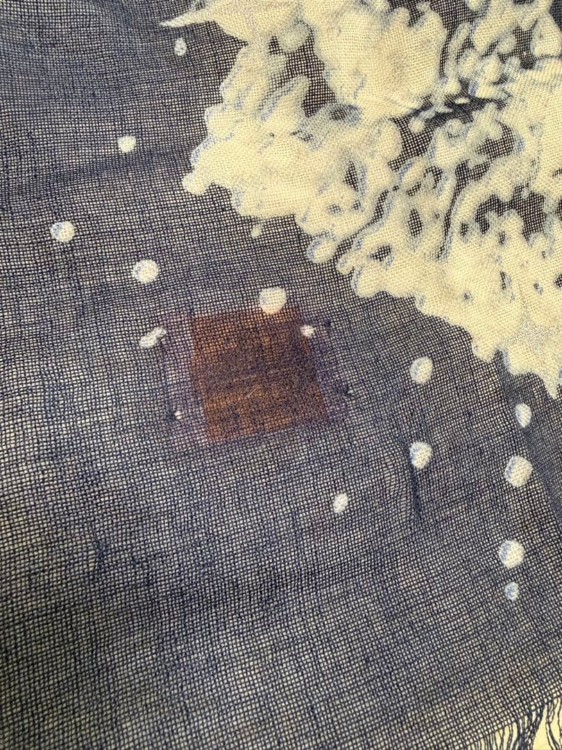 希少 激レア ヴィヴィアンウエストウッド ミルキーウェイ 大判ストール ネイビー