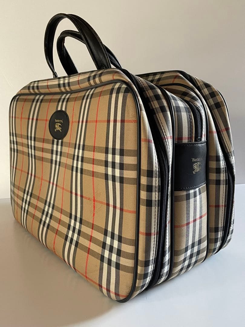 ビンテージ【BURBERRY】バーバリーボストンバッグ
