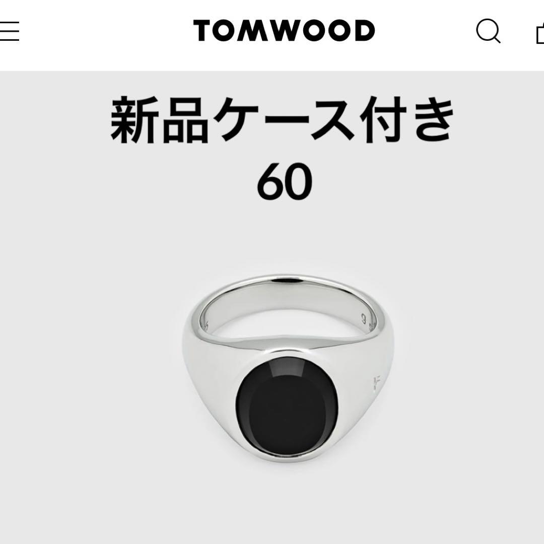 新品 TOM WOOD トムウッド リング Lizzie Ring Onyx