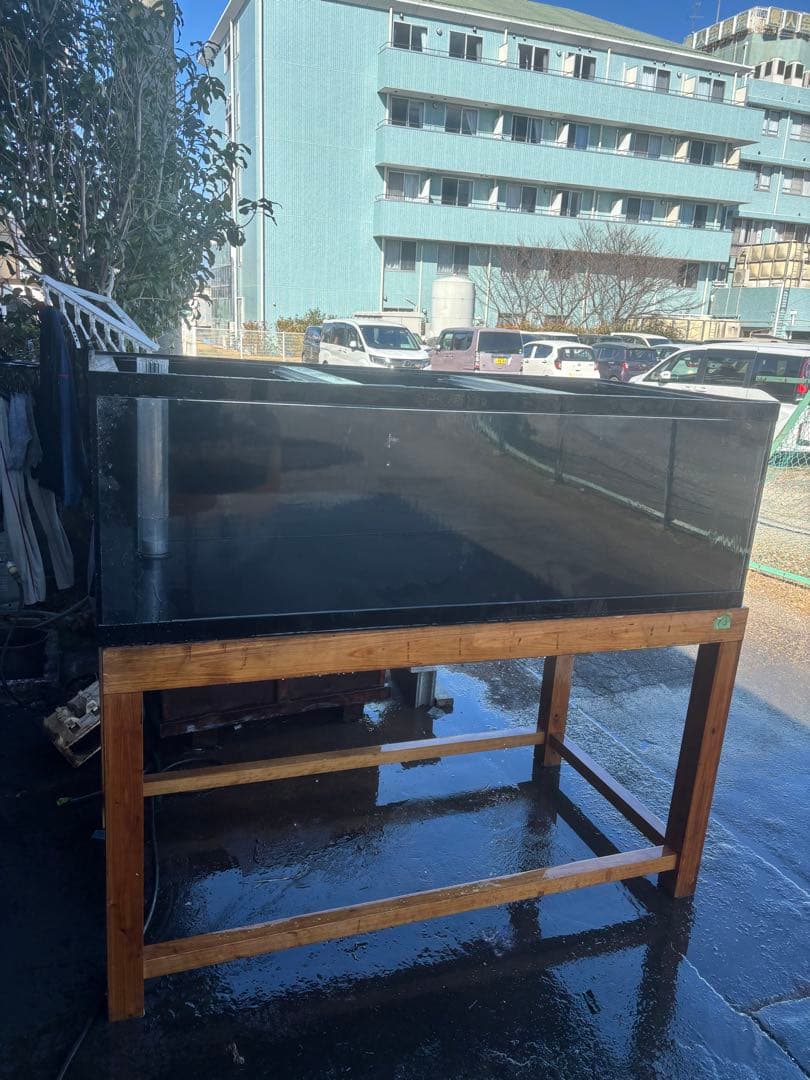 1800 900 600 4面黒　水槽のみ送料こみ