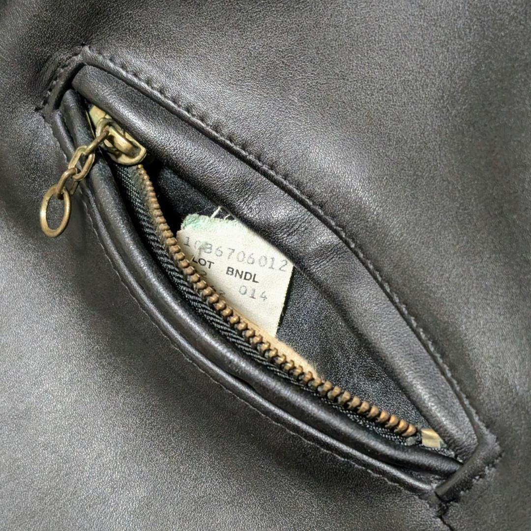 Schott 642 USA製 シングルライダース ジャケット 42 ライナー付