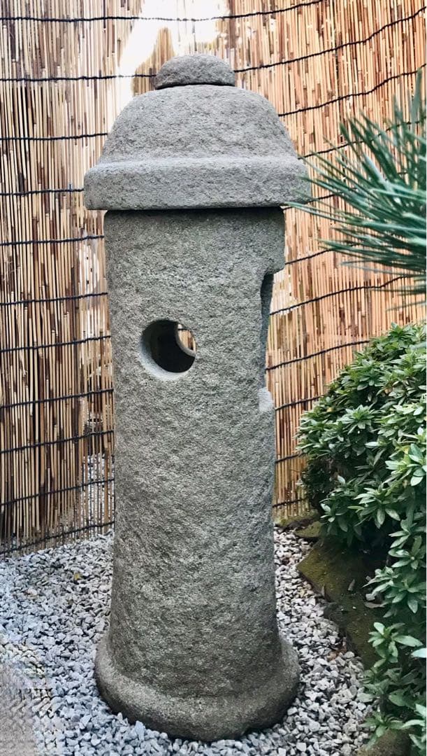 【天然石・石灯篭・露地庭灯篭・坪庭灯篭・和洋庭園灯篭】庭石オブジェ箱庭造園飾り石
