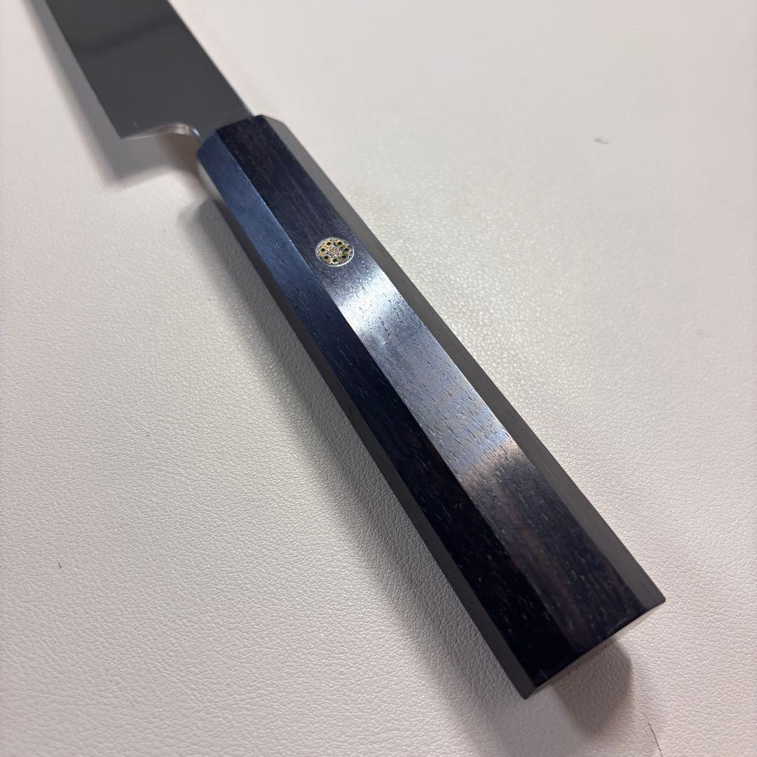 270mm 柳刃包丁 鏡面　黒檀八角柄 刺身包丁 「全鋼」 'ᐁ