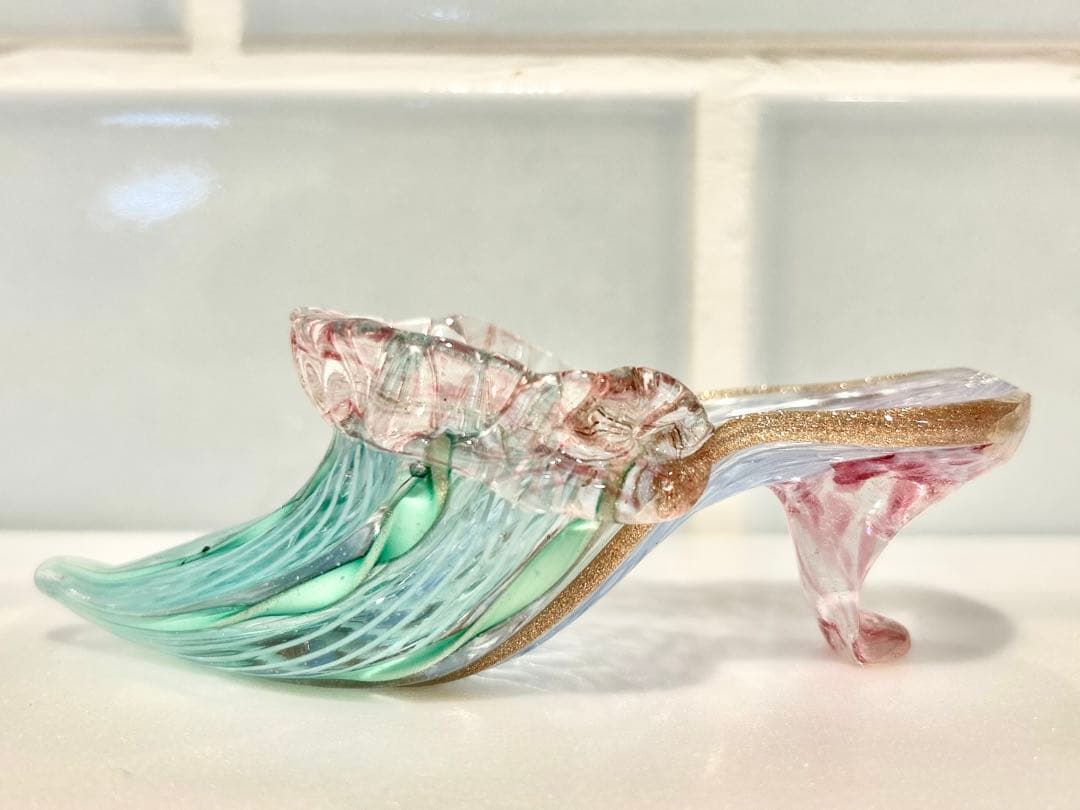 ベネチア ヴェネチアン murano ムラーノ ガラス グラス レース シューズ