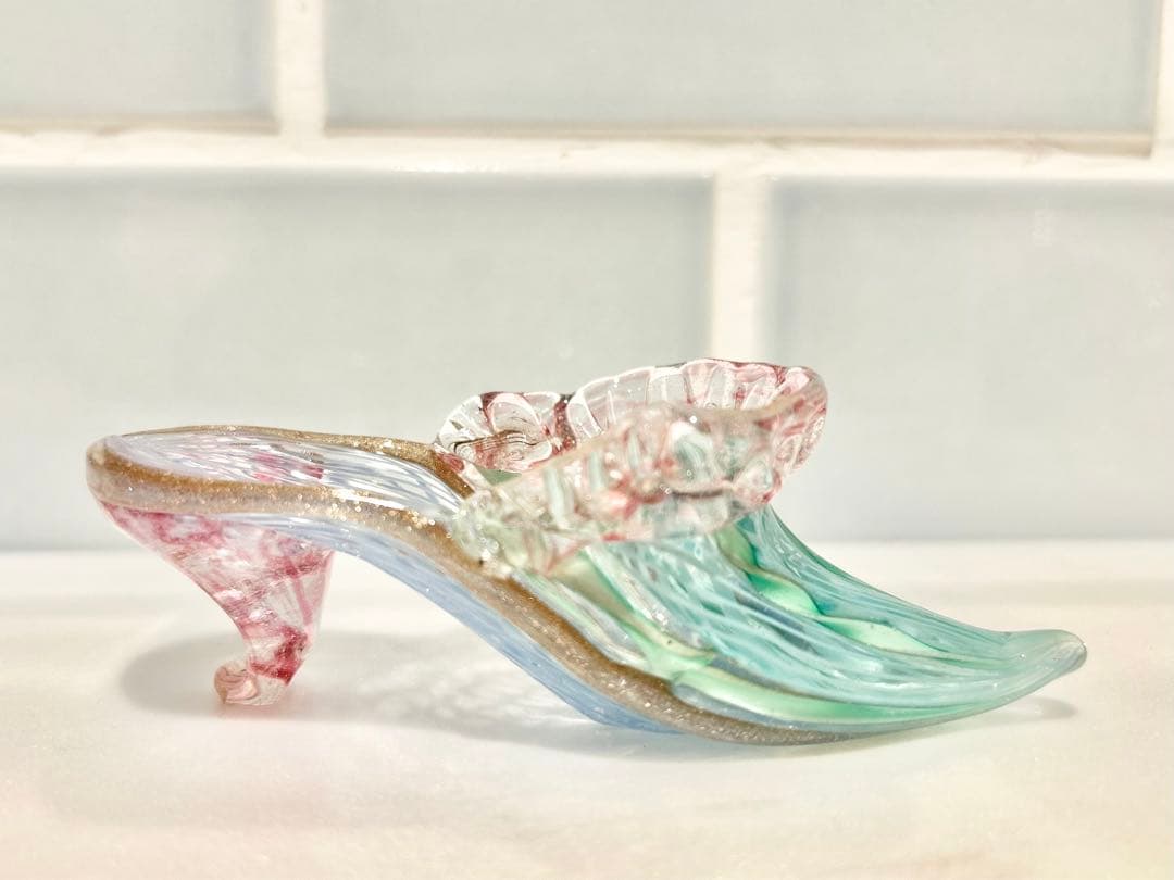 ベネチア ヴェネチアン murano ムラーノ ガラス グラス レース シューズ