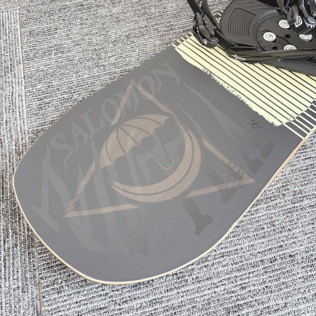 11美品❗️超豪華❗️サロモン メンズスノーボードセット★スノボ150cm+ビン付