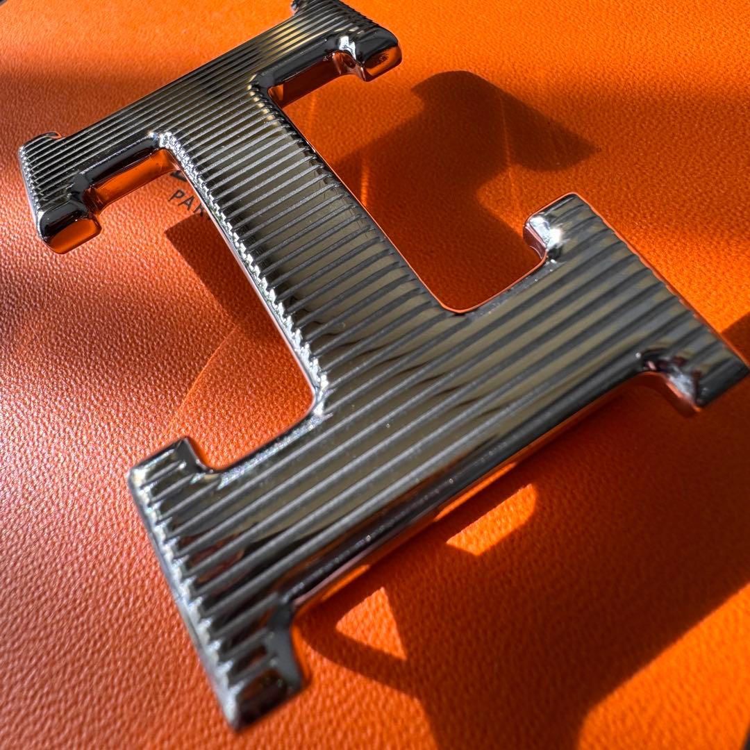 【美品】HERMES エルメス コンスタンス ベルト 90 黒/茶 リバーシブル