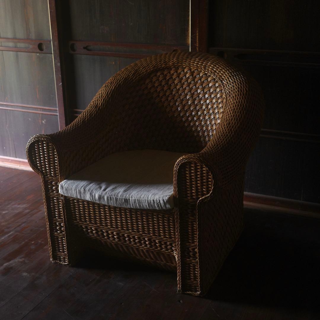 ラタンチェアA (直接引取りのみ・セット割引可) 椅子 古道具