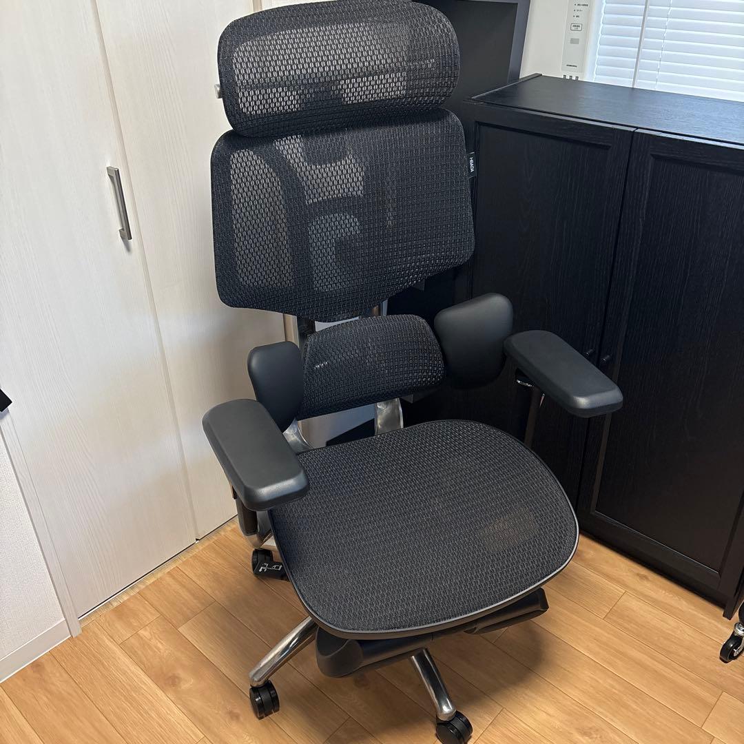 【美品 組立て済】Hbada E3 Ultra黒 人間工学 オフィスチェア 椅子