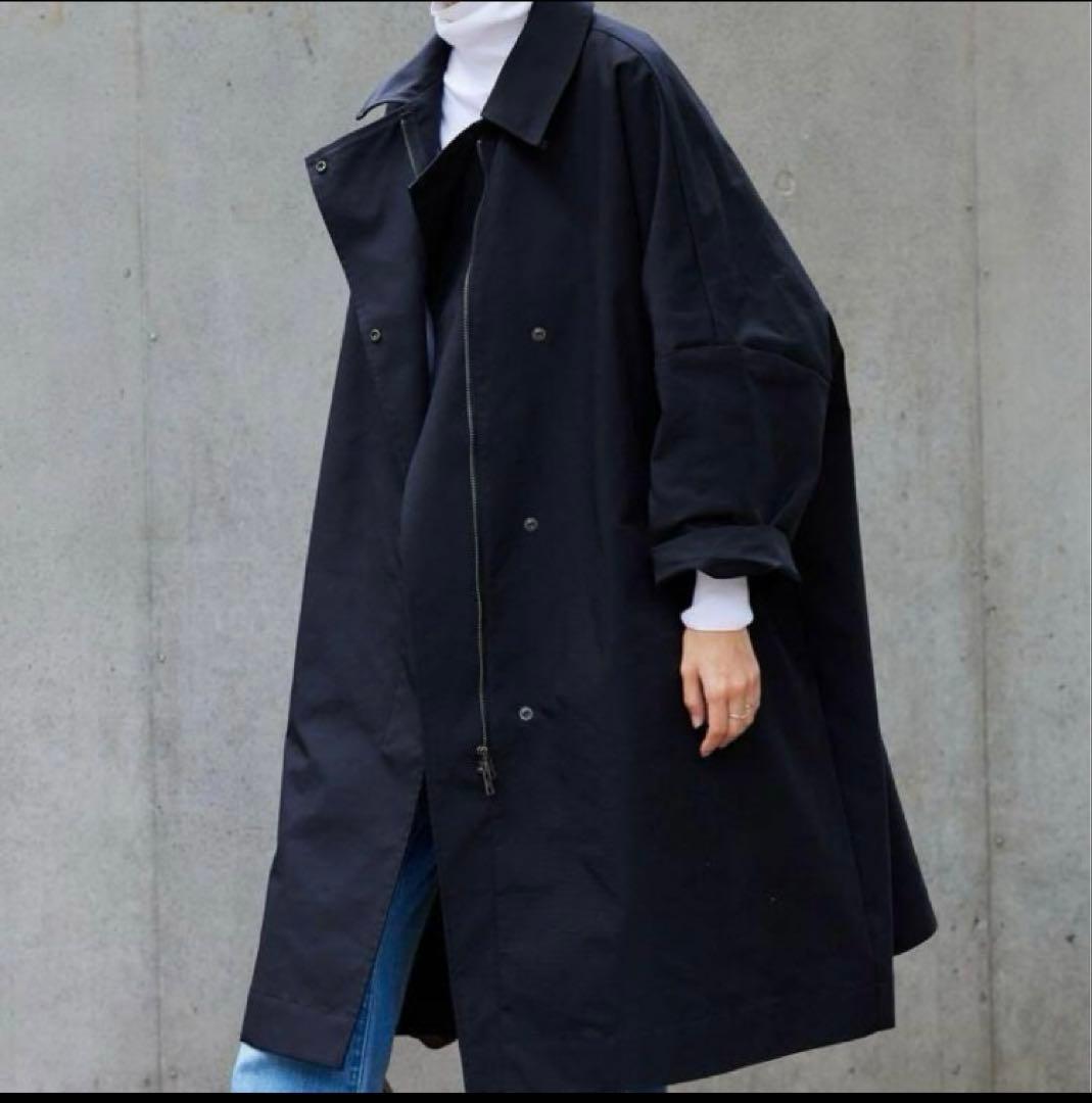 FRAMeWORK 撥水ポンチョトレンチコート ブラック　サイズ36