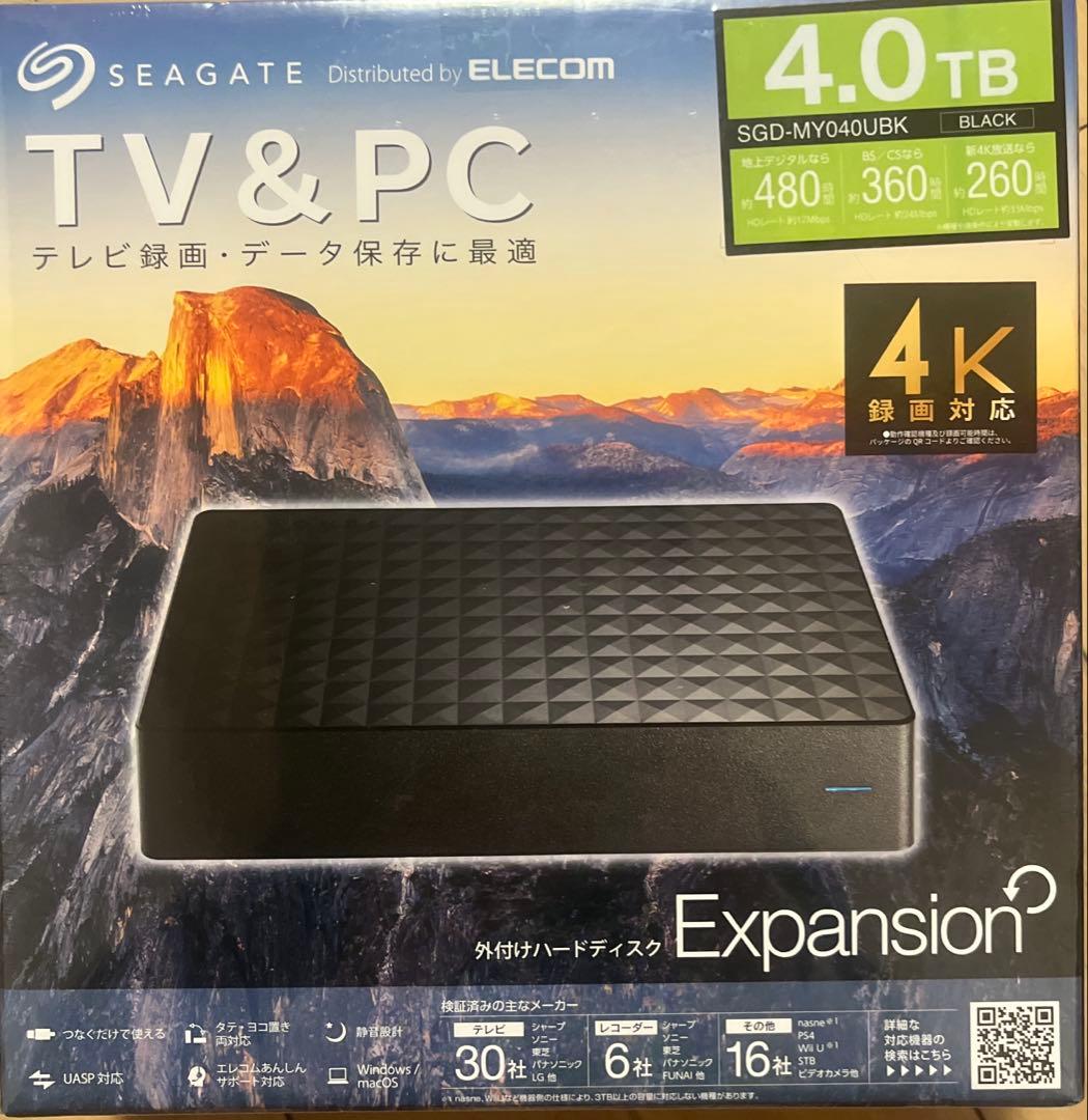 【新品未開封】Seagate Expansion 4TB 外付けHDD