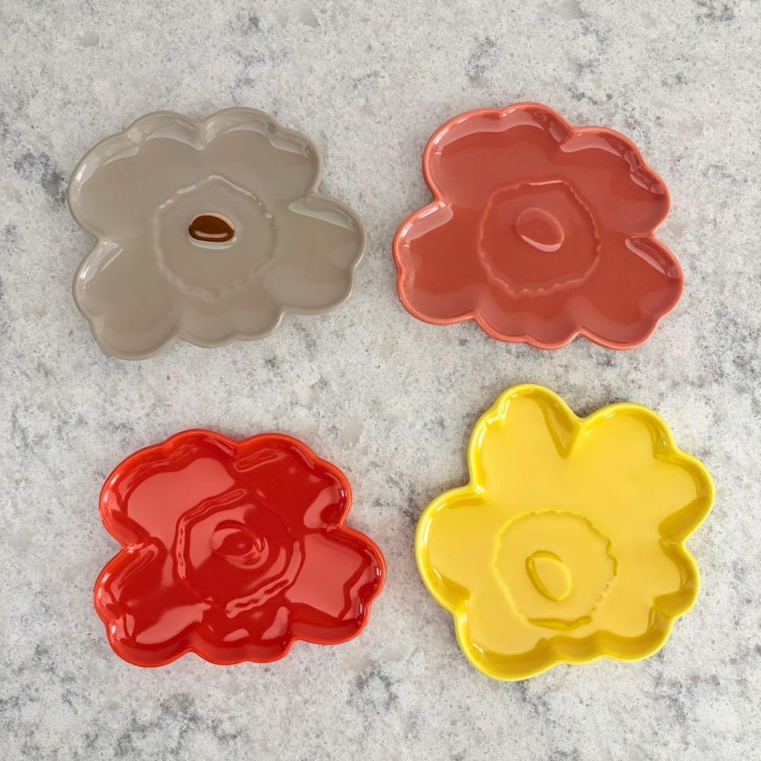 マリメッコ☆Unikko プレート 13cm 4枚セット