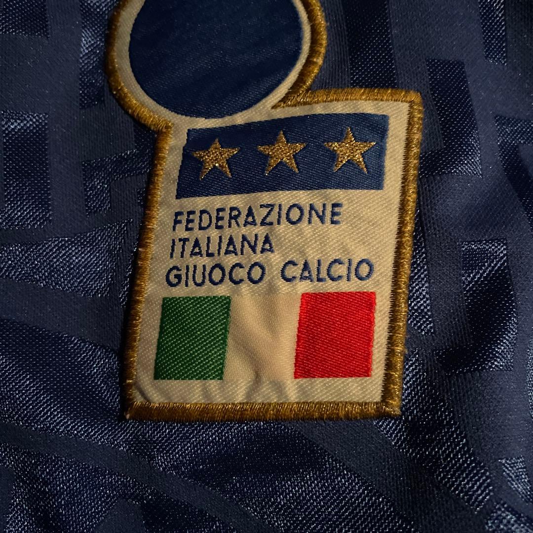 ウェア 90s NIKE soccer italy game shirts M blue