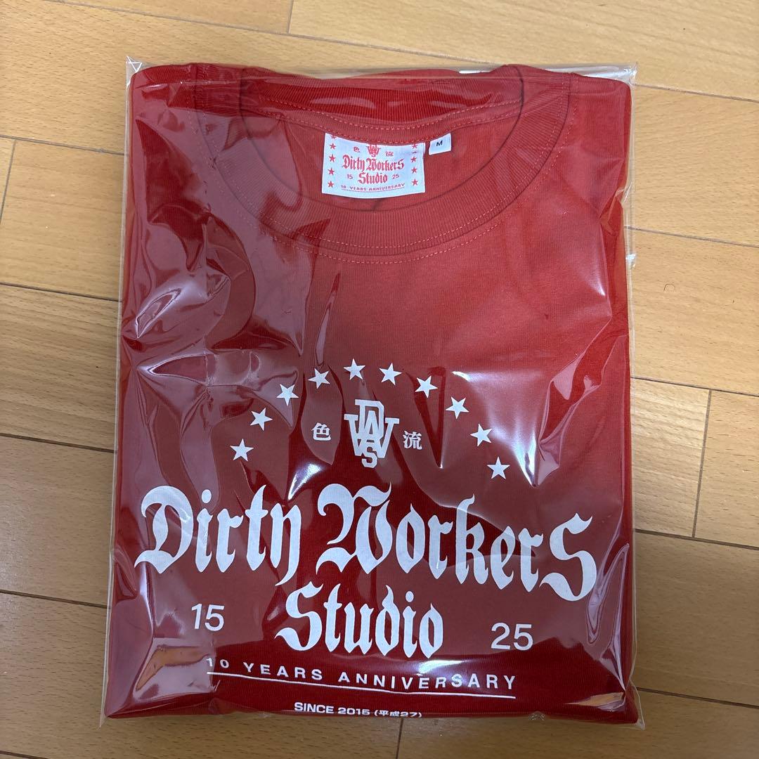 DWS ロングスリーブ Tシャツ 赤•M