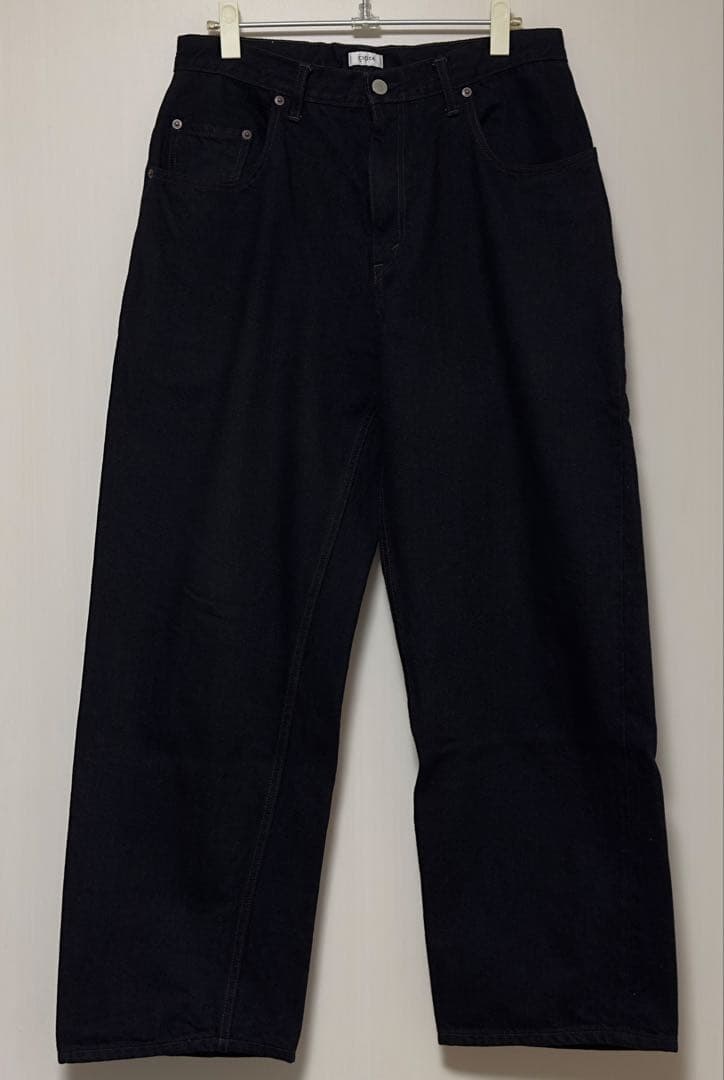 もす様　シオタ BAGGY 5 POCKET PANTS Black 32