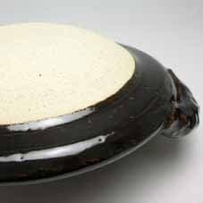 値下げ　新品　土鍋　圡楽窯　黒鍋　尺（３～４人用）10号　土楽