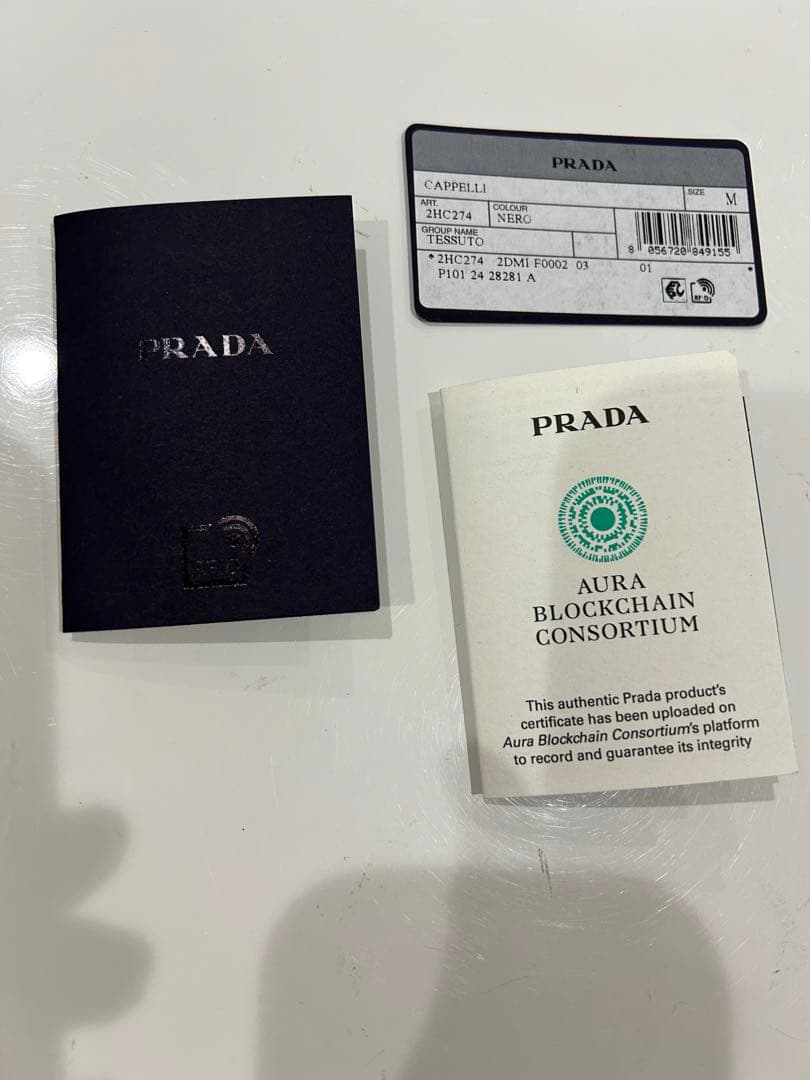 プラダ　レディースキャップ PRADA Re-Nylon ベースボールキャップ