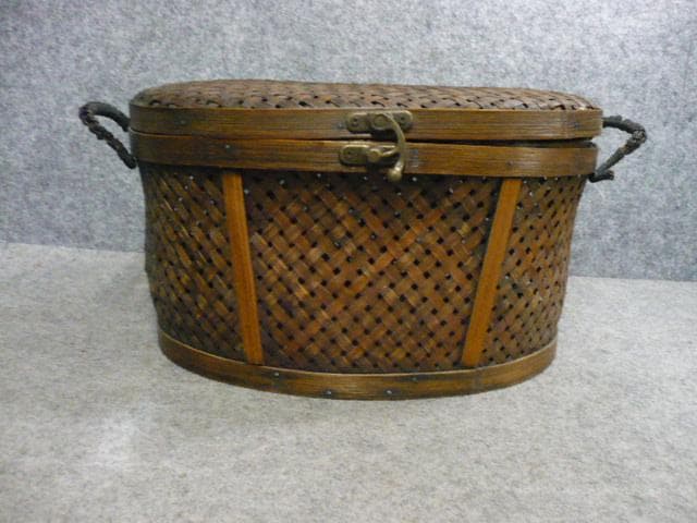 竹製網代籠 [B31599]