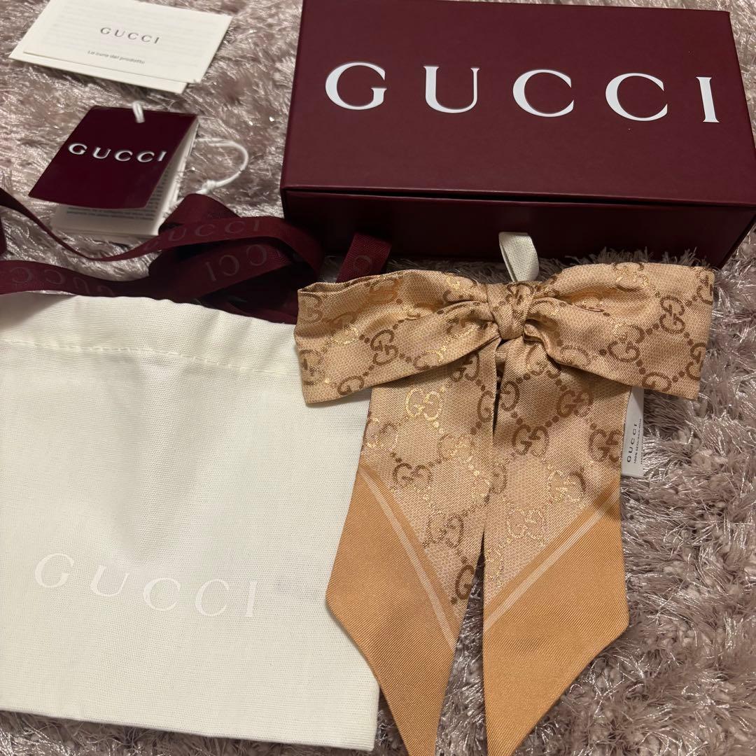 GUCCI ヘアリボン ピンク