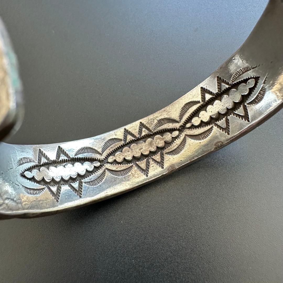 Navajo Darin Bill ヘビーゲージ バングル スタンプワーク