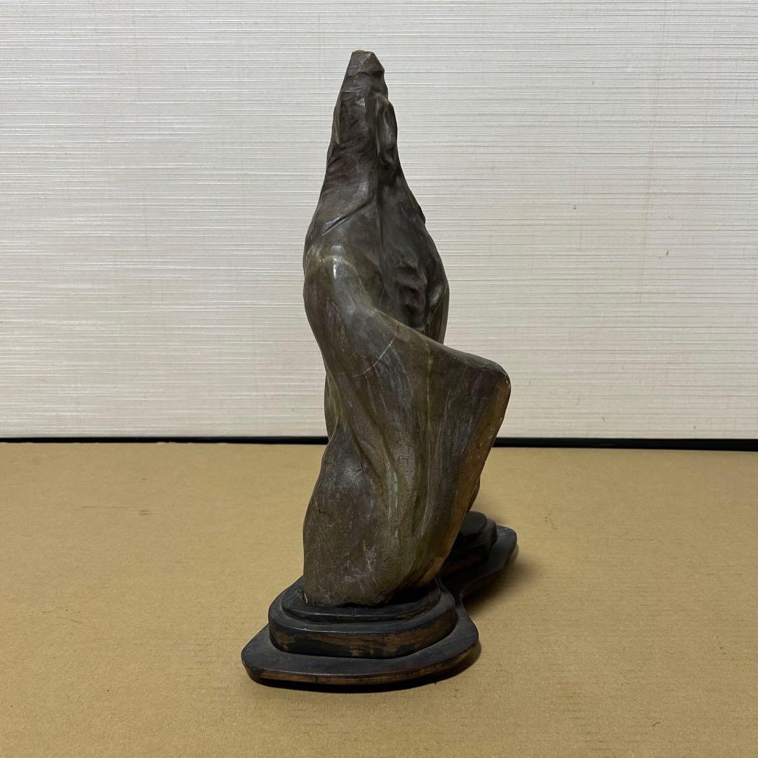 石像 聖母マリア 高さ36ｃｍ 母子像 達磨 奇石 珍品 天然石 仏像