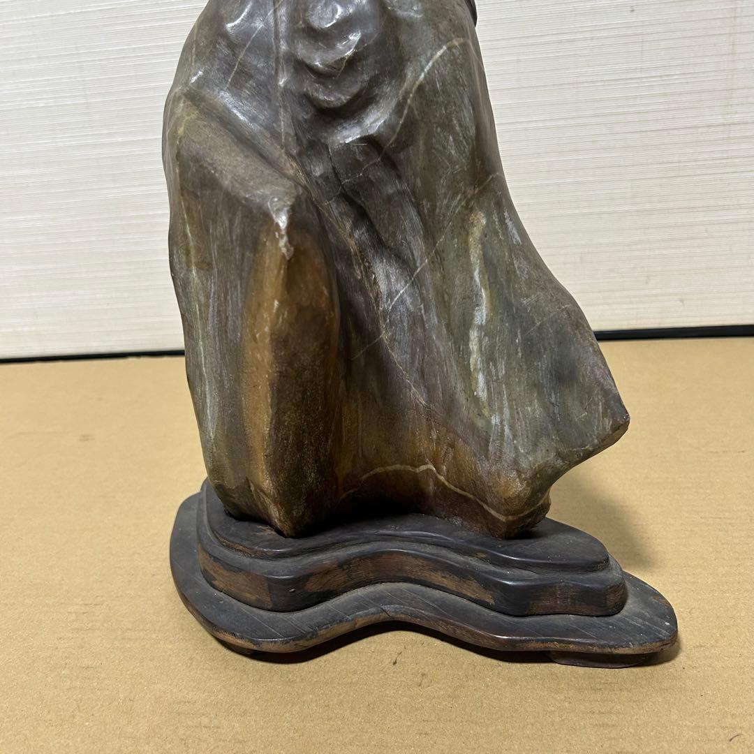 石像 聖母マリア 高さ36ｃｍ 母子像 達磨 奇石 珍品 天然石 仏像