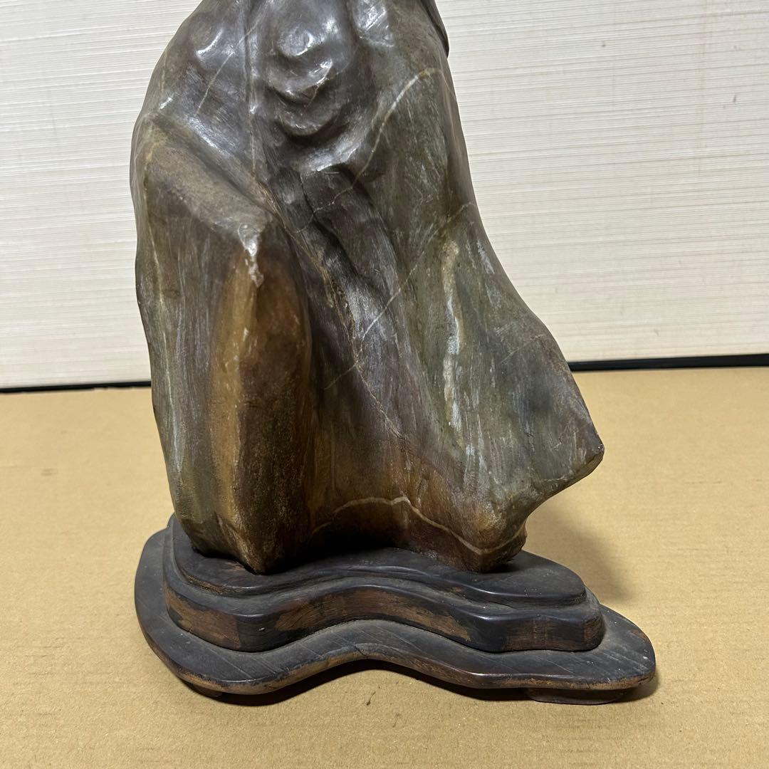 石像 聖母マリア 高さ36ｃｍ 母子像 達磨 奇石 珍品 天然石 仏像