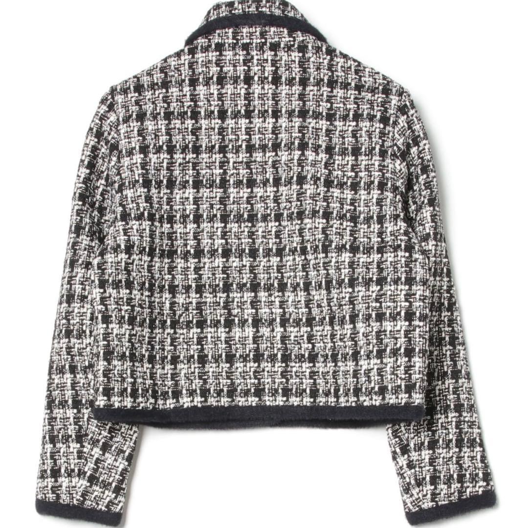 ジャケット・アウター [LA POMME petit]RibbonPiping TweedJacket