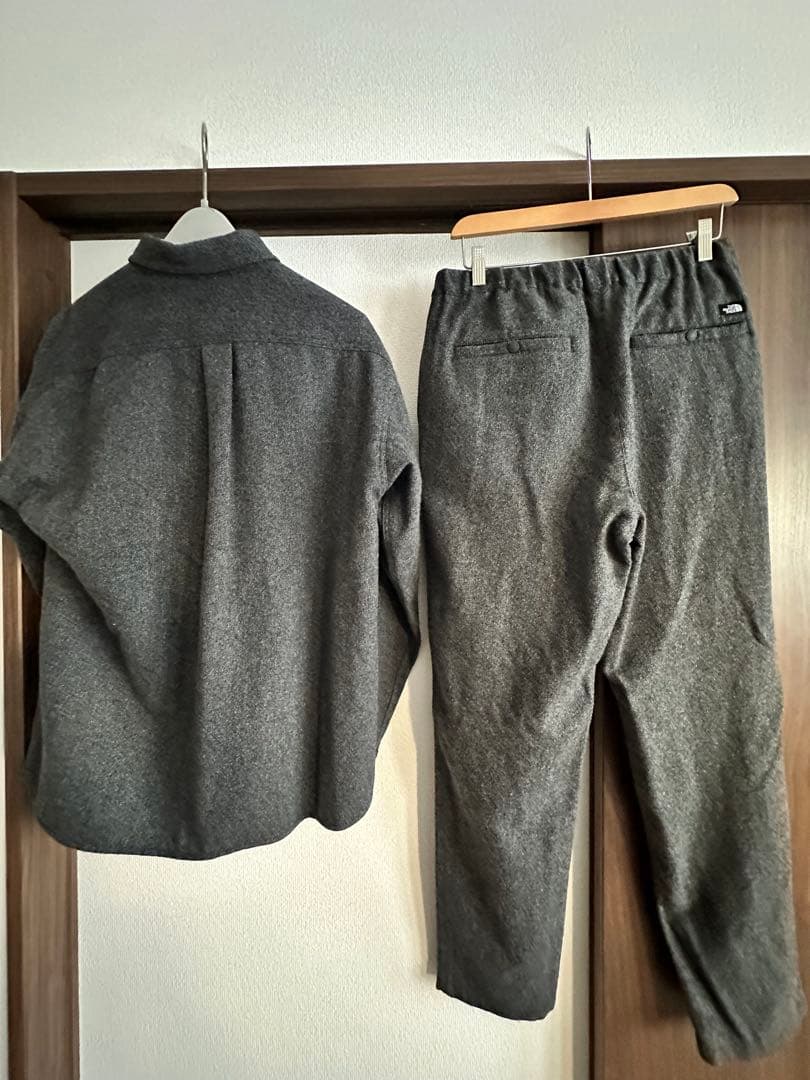 THE NORTH FACE ウールシャツ&パンツ　Mサイズ　グレー