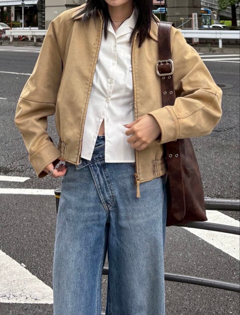 F/SUEDE GATHER ブルゾン