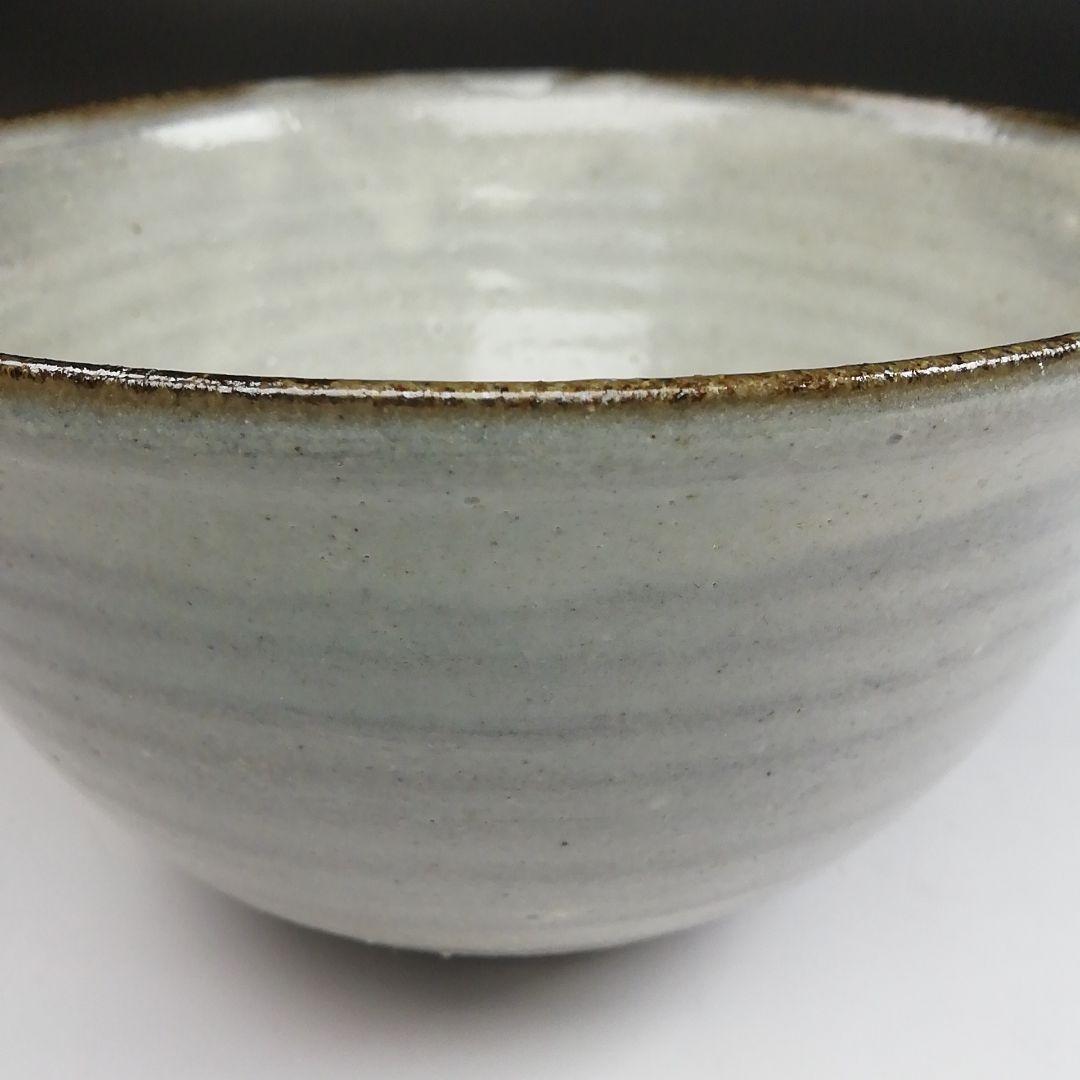 Ｔ４０　茶碗　『白丹波　茶碗』『丹波焼』『市野豊治』　共箱　抹茶碗　茶道具