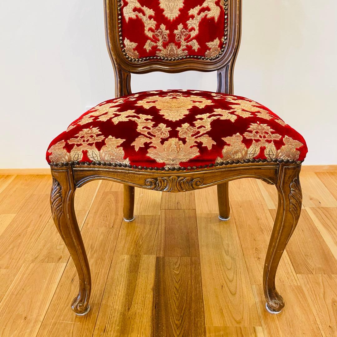 イタリアダイニングチェア 金華山赤金猫脚椅子ヨーロピアン ロココ ③
