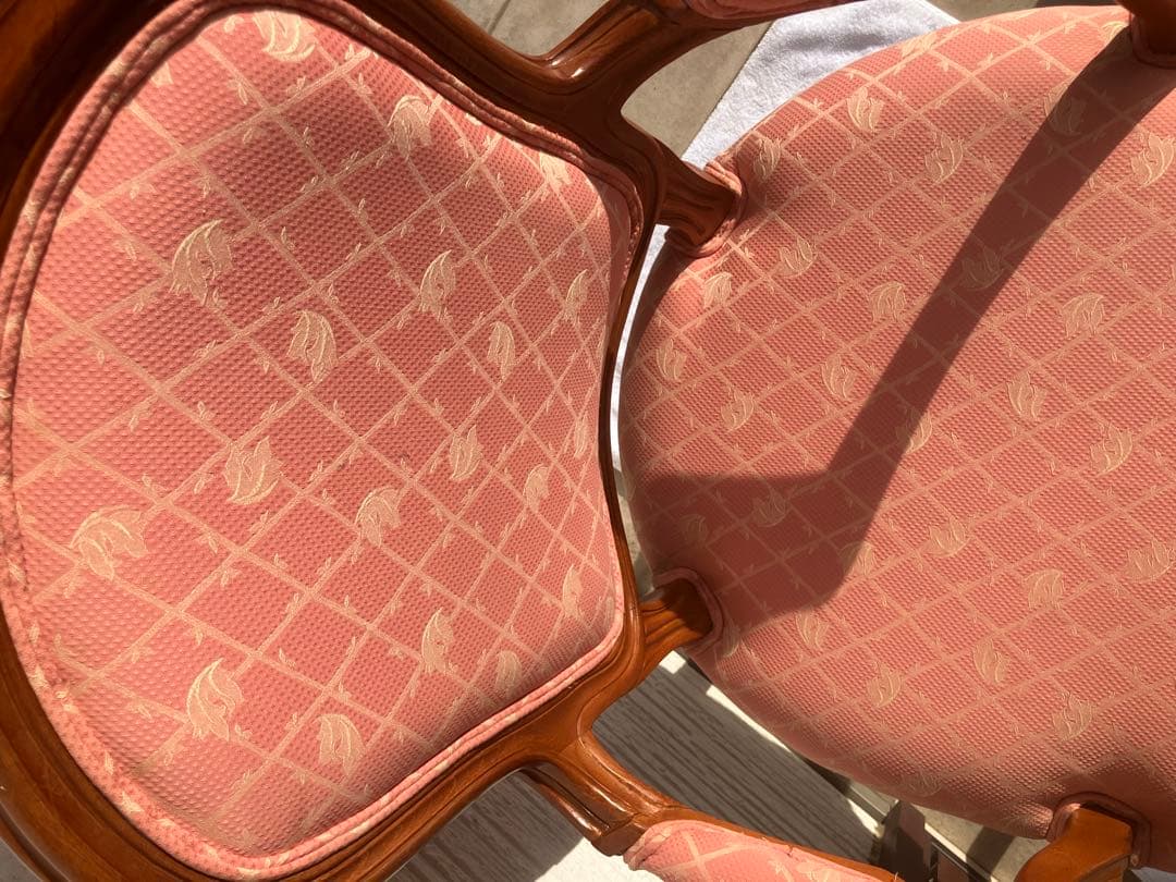 ◉アンティーク調 木製 肘付きチェア アームチェア クラシック 洋風　1脚