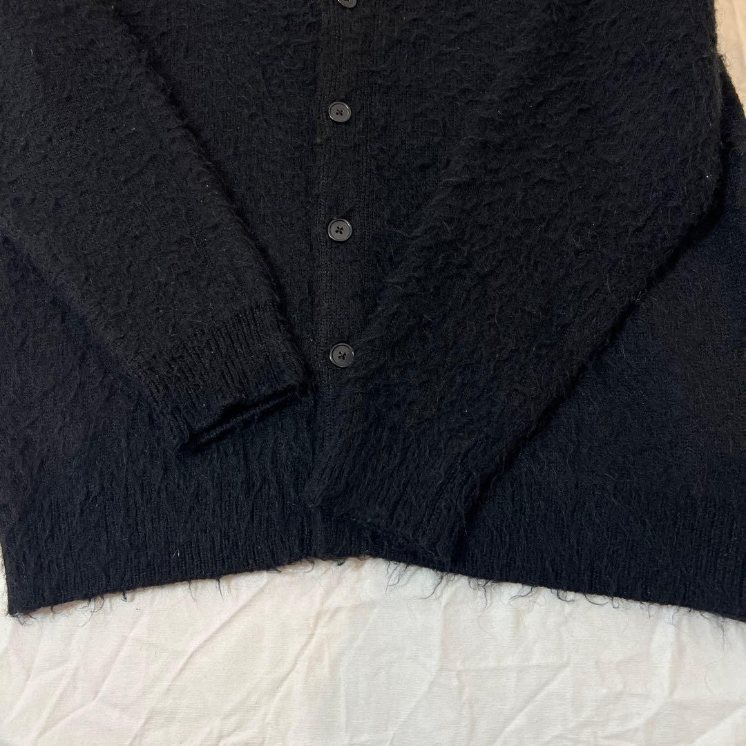 ビームス　モヘア　カーディガン　ブラック　BEAMS シャギーカーディガン M