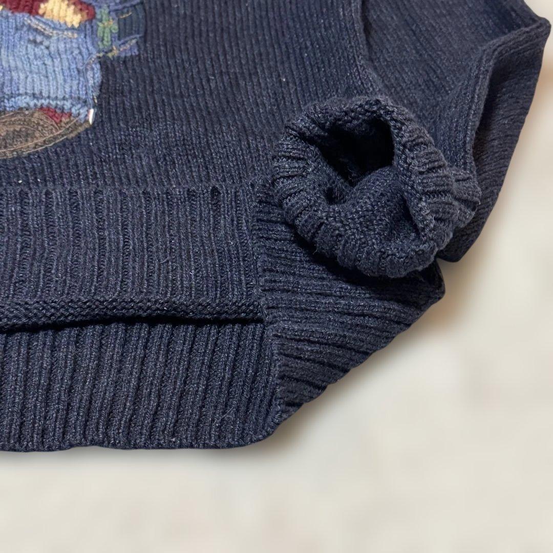 POLO RALPH LAUREN ポロベア 刺繍 コットン リネン混 M