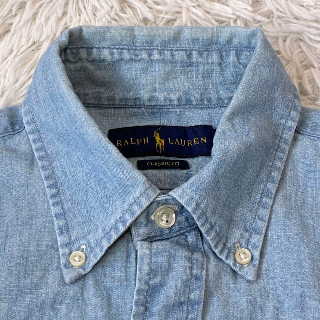Ralphラルフローレン　シャンブレー　デニム　シャツ