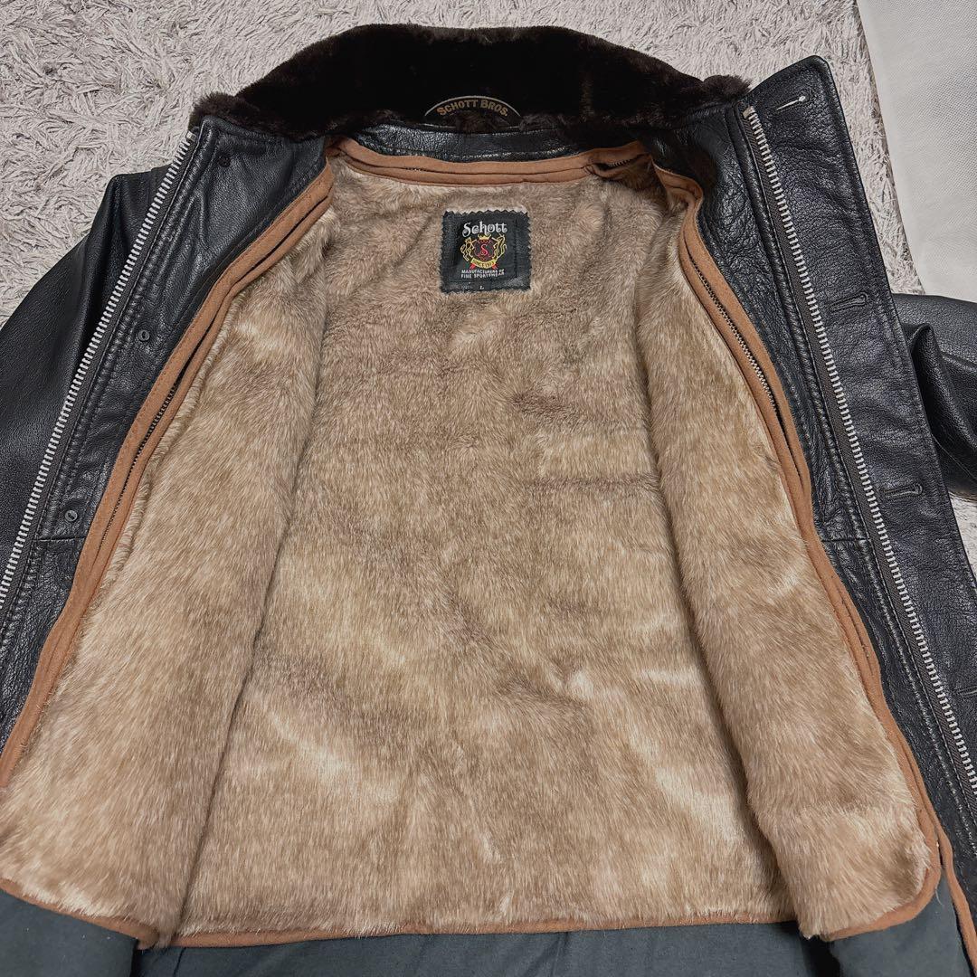 Schott(N-1ゴートレザーデッキジャケット L)