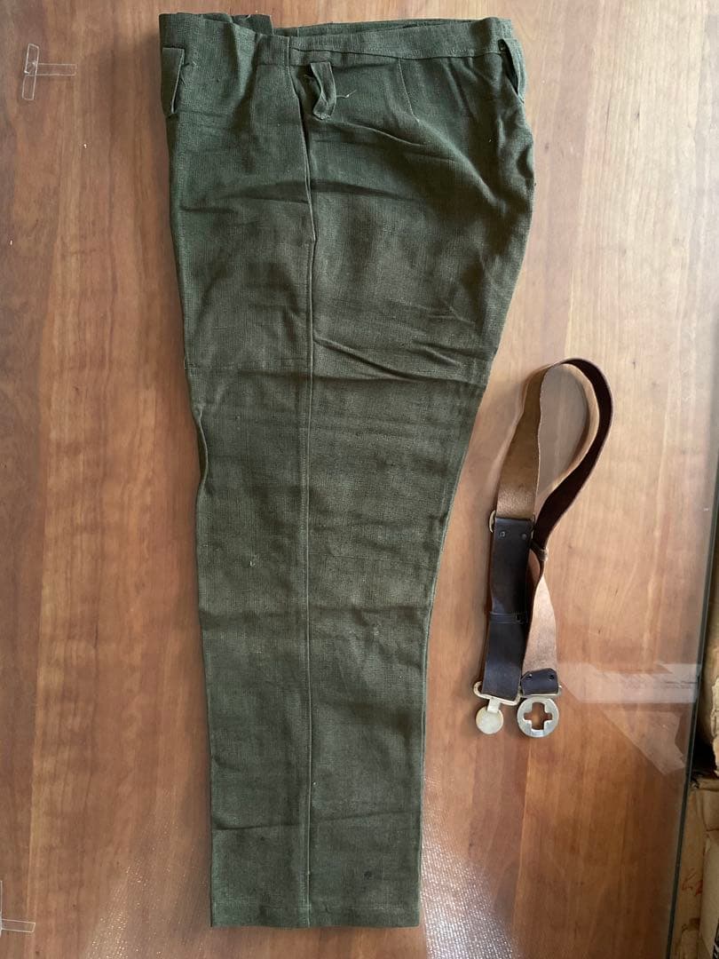 ミッちゃん戦争遺物！戦時下の「警防団」制服〔略帽/上着/ズボン〕３点セット