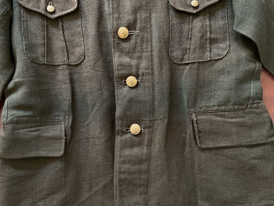 ミッちゃん戦争遺物！戦時下の「警防団」制服〔略帽/上着/ズボン〕３点セット